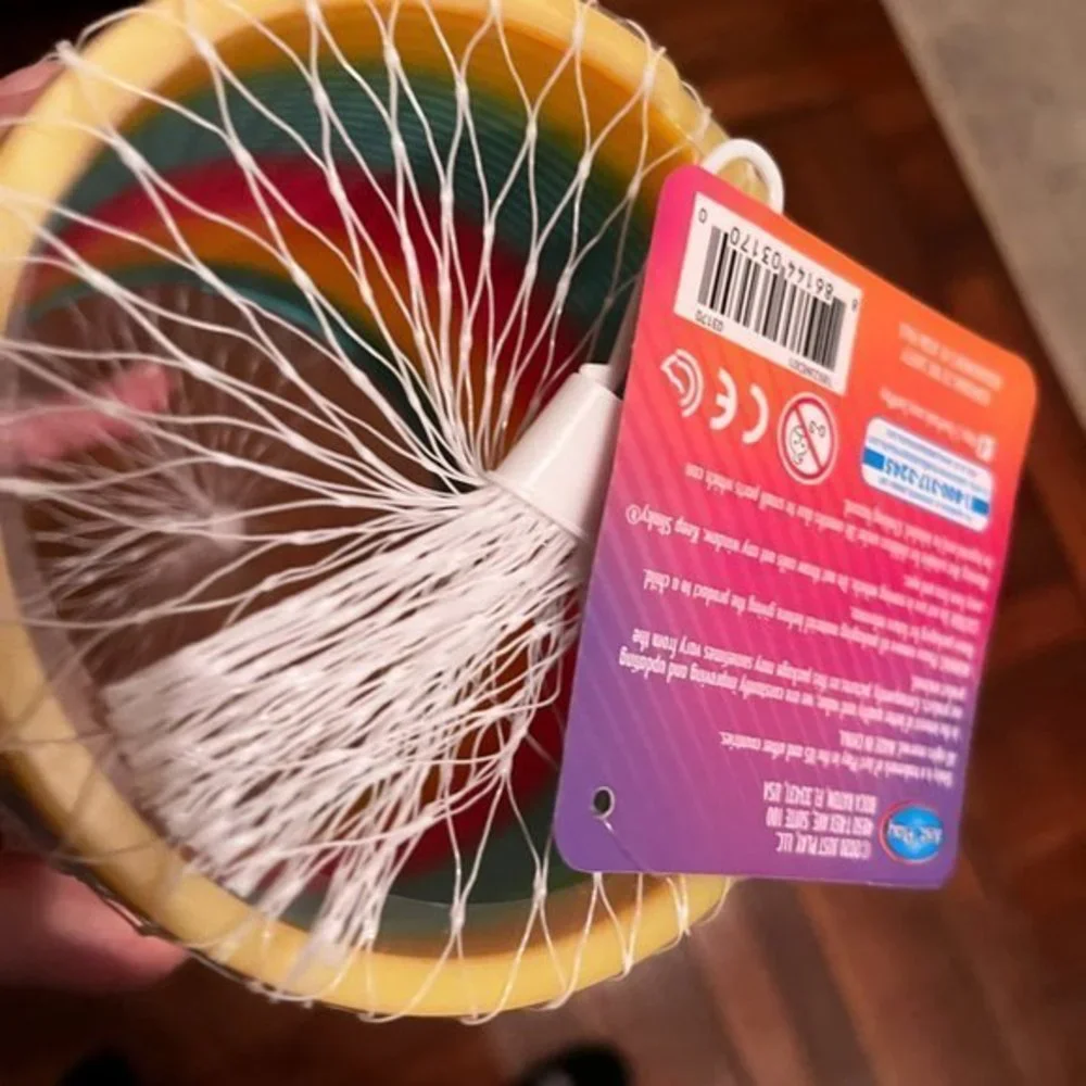 SLINKY / Slinkies!  3 Rainbow Colored‎ Slinkies!  (new) (k/x)